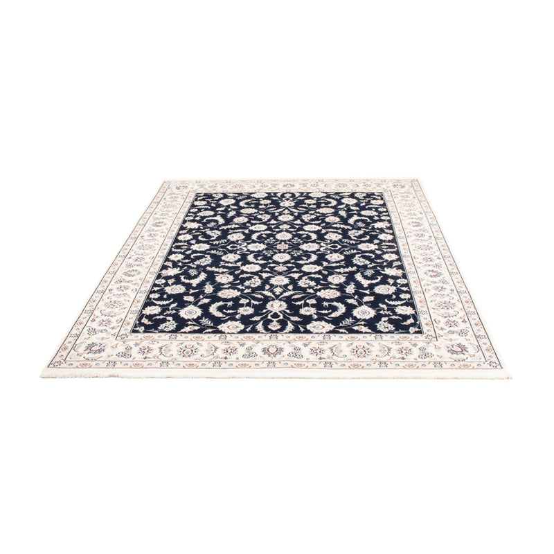 Tapis persan - Nain - 235 x 171 cm - bleu foncé