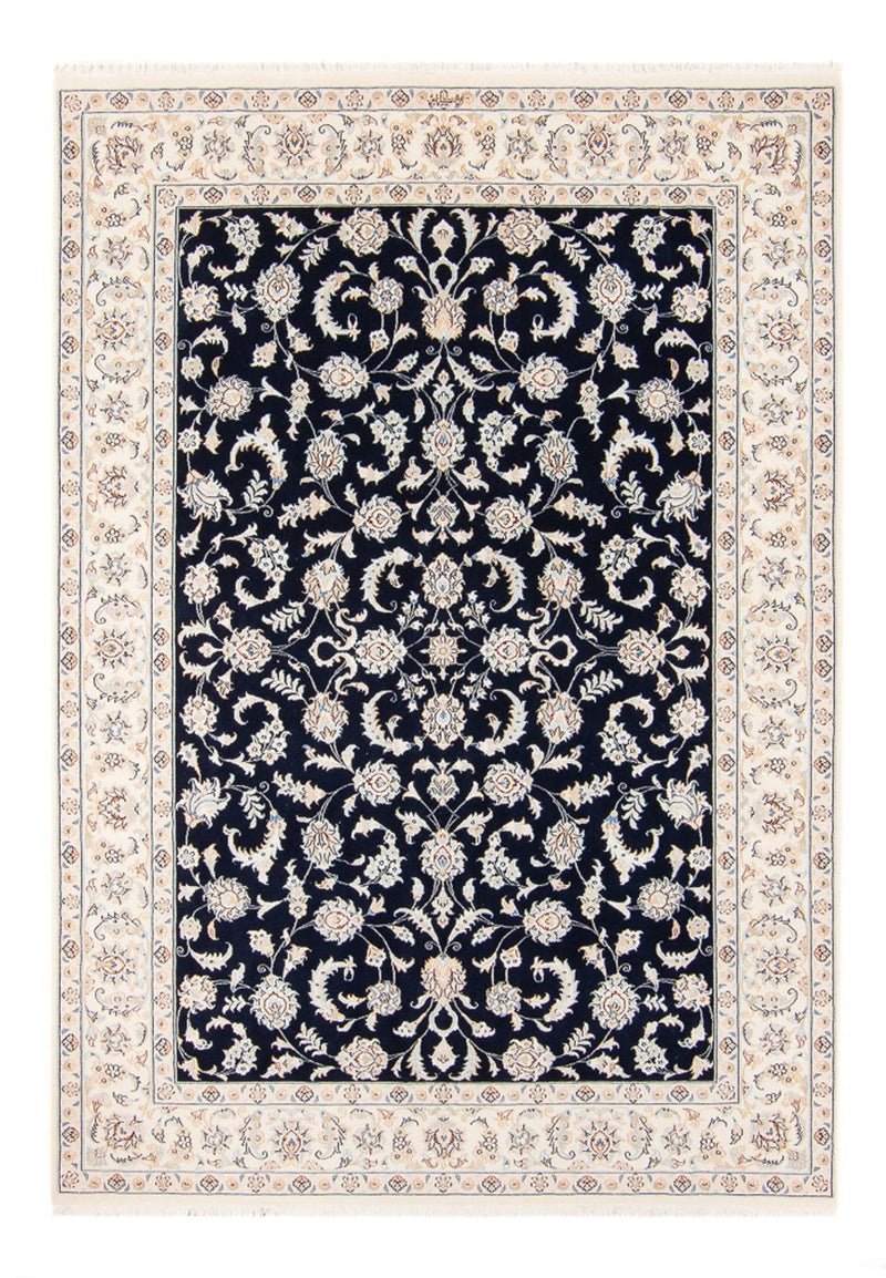 Tapis persan - Nain - 238 x 171 cm - bleu foncé