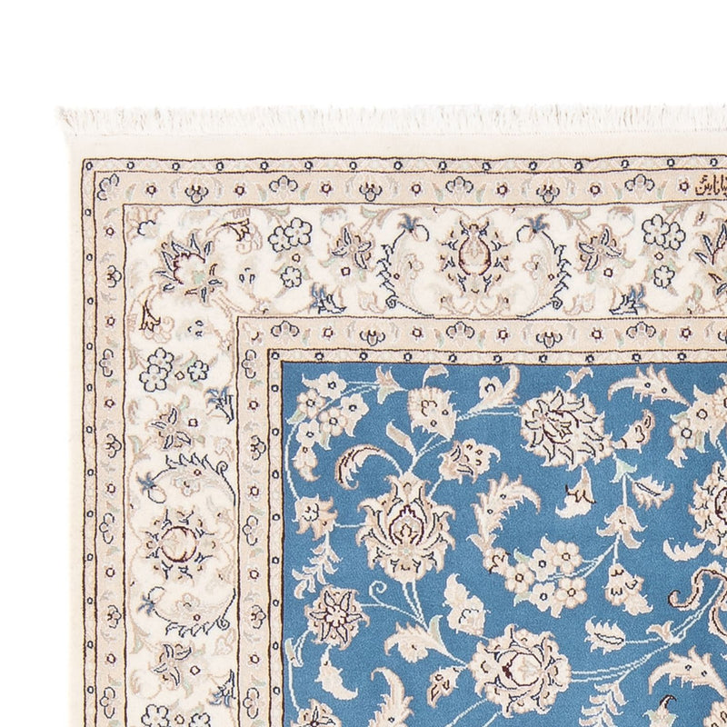 Tapis persan - Nain - Premium - 200 x 148 cm - bleu
