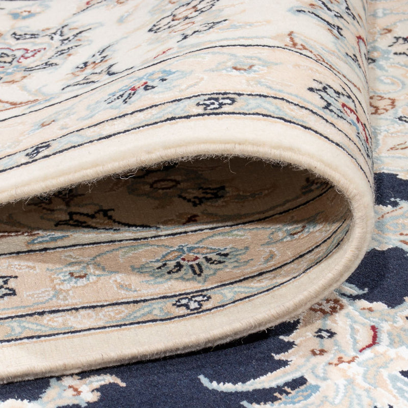 Tapis persan - Nain - Premium - 351 x 247 cm - bleu foncé
