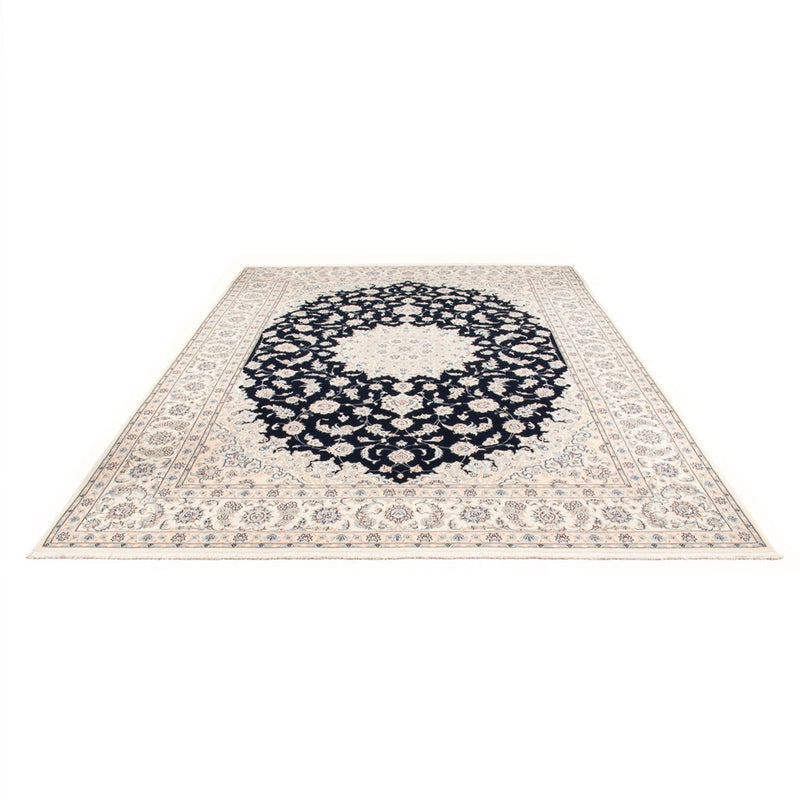 Tapis persan - Nain - Premium - 351 x 247 cm - bleu foncé