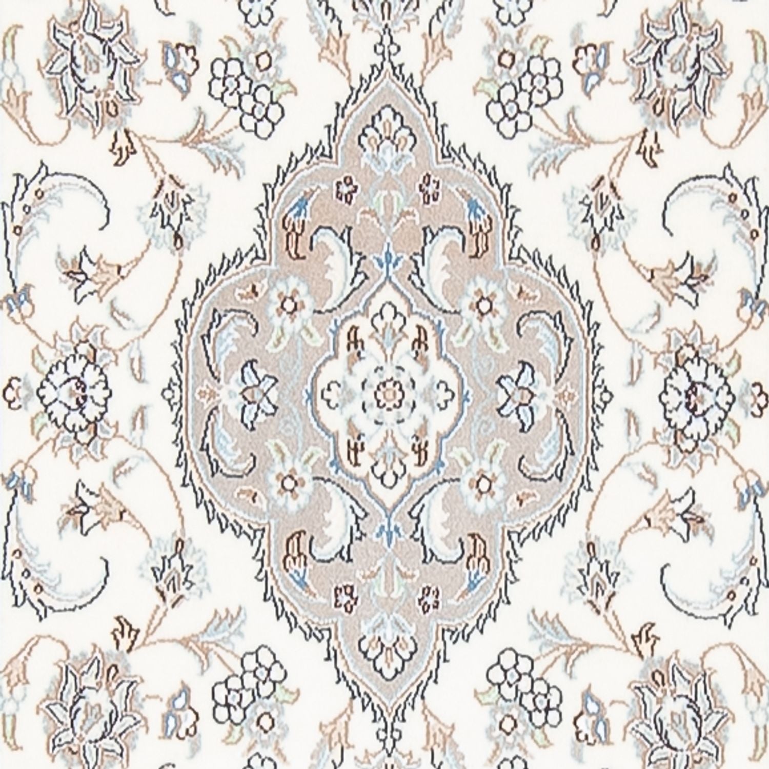 Läufer Perser - Nain - Premium - 398 x 88 cm - creme