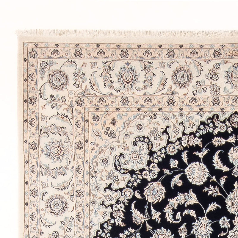 Tapis persan - Nain - Premium - 300 x 200 cm - bleu foncé