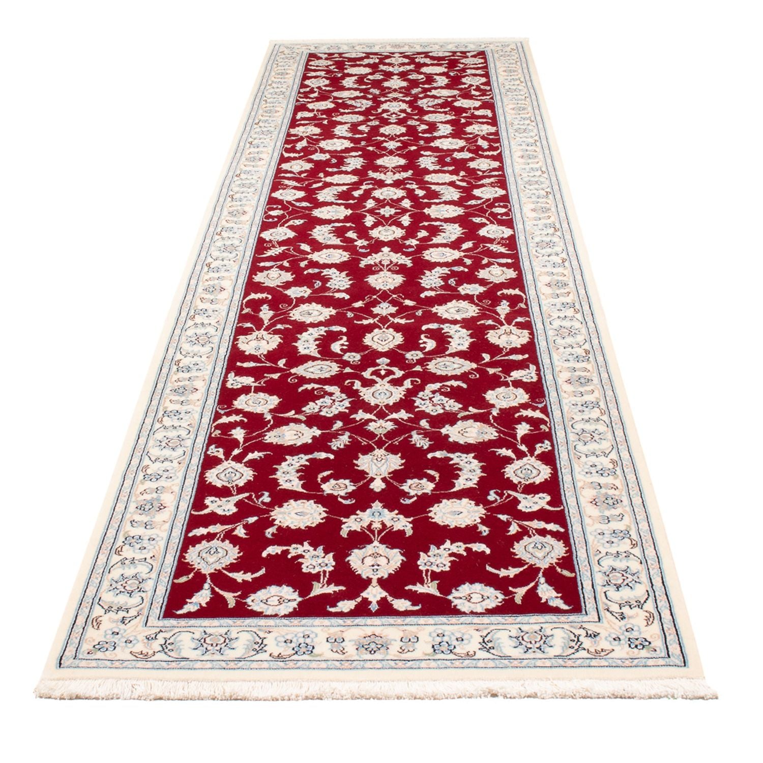 Läufer Perser - Nain - Premium - 346 x 86 cm - rot