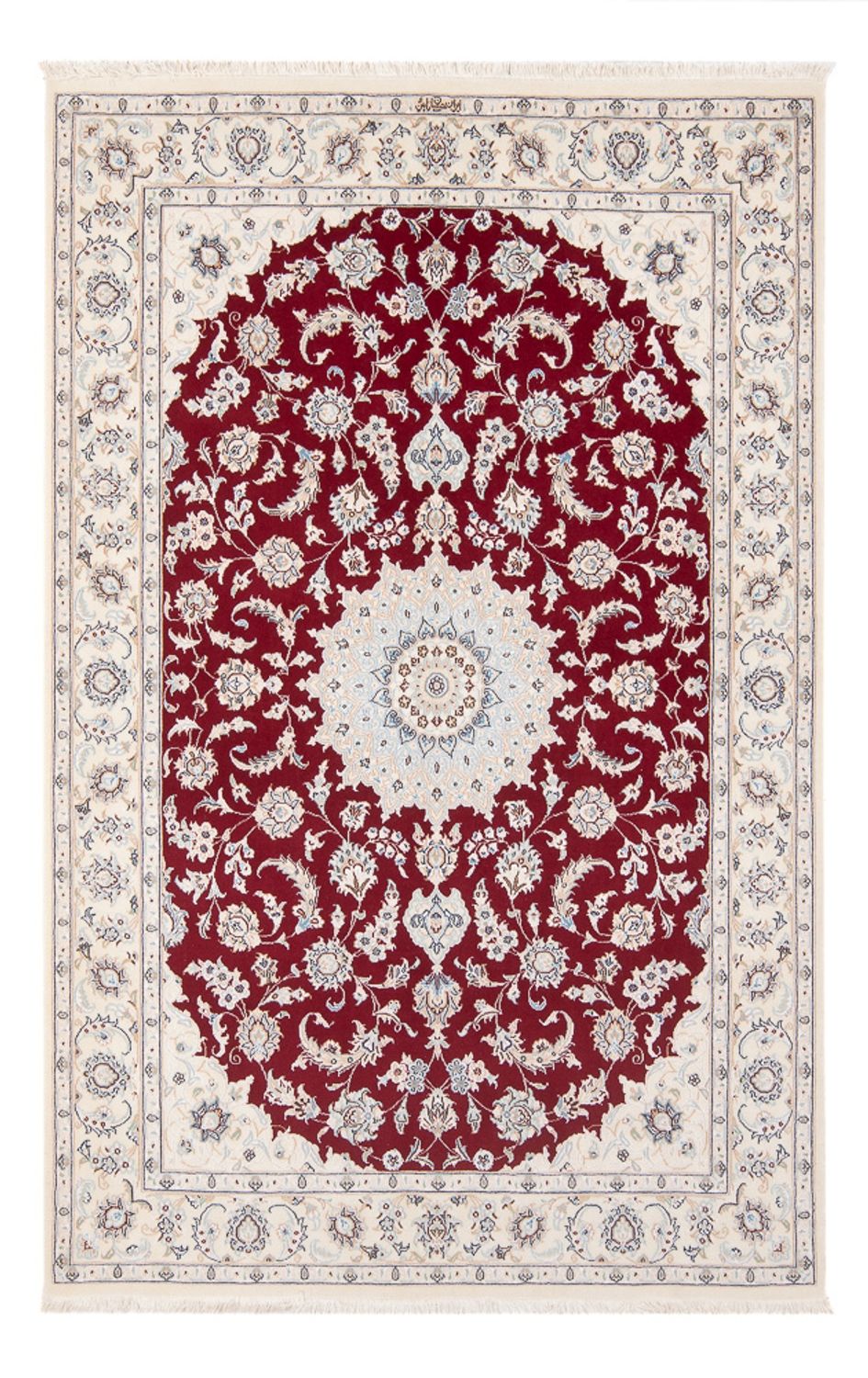 Perserteppich - Nain - Premium - 205 x 135 cm - rot