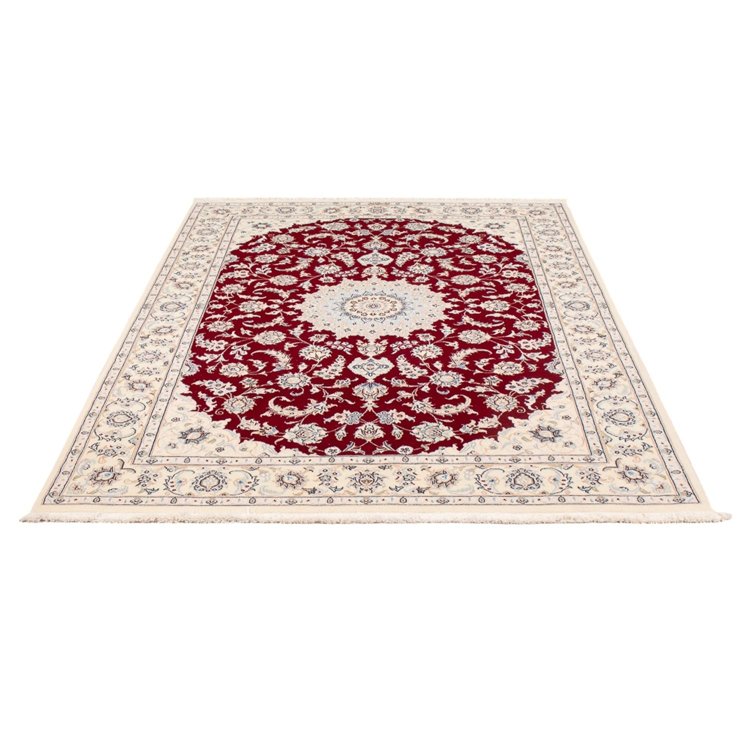 Perserteppich - Nain - Premium - 205 x 135 cm - rot