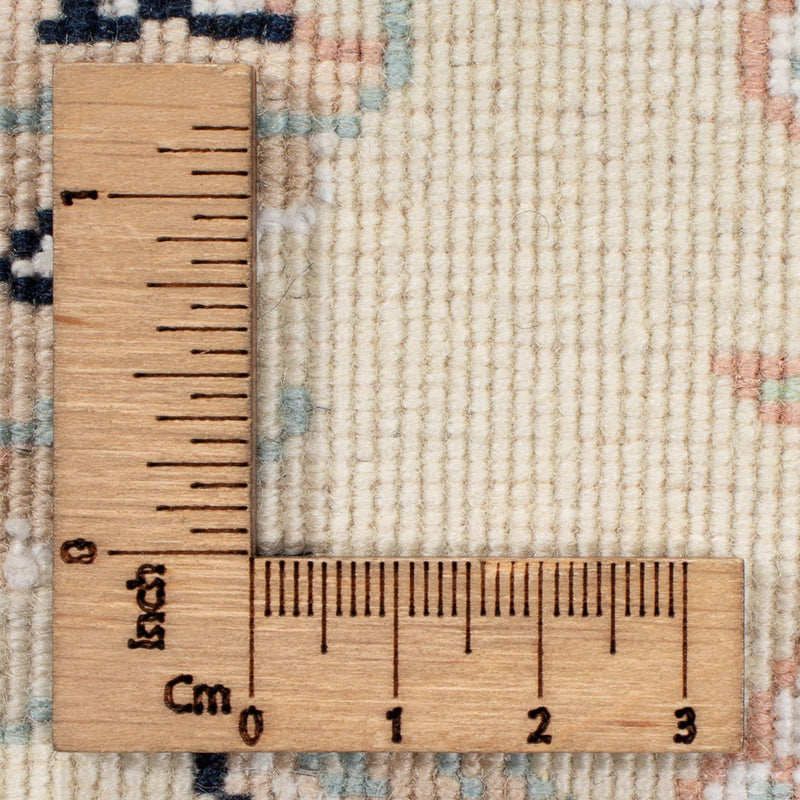 Tapis persan - Nain carré  - 210 x 200 cm - bleu foncé