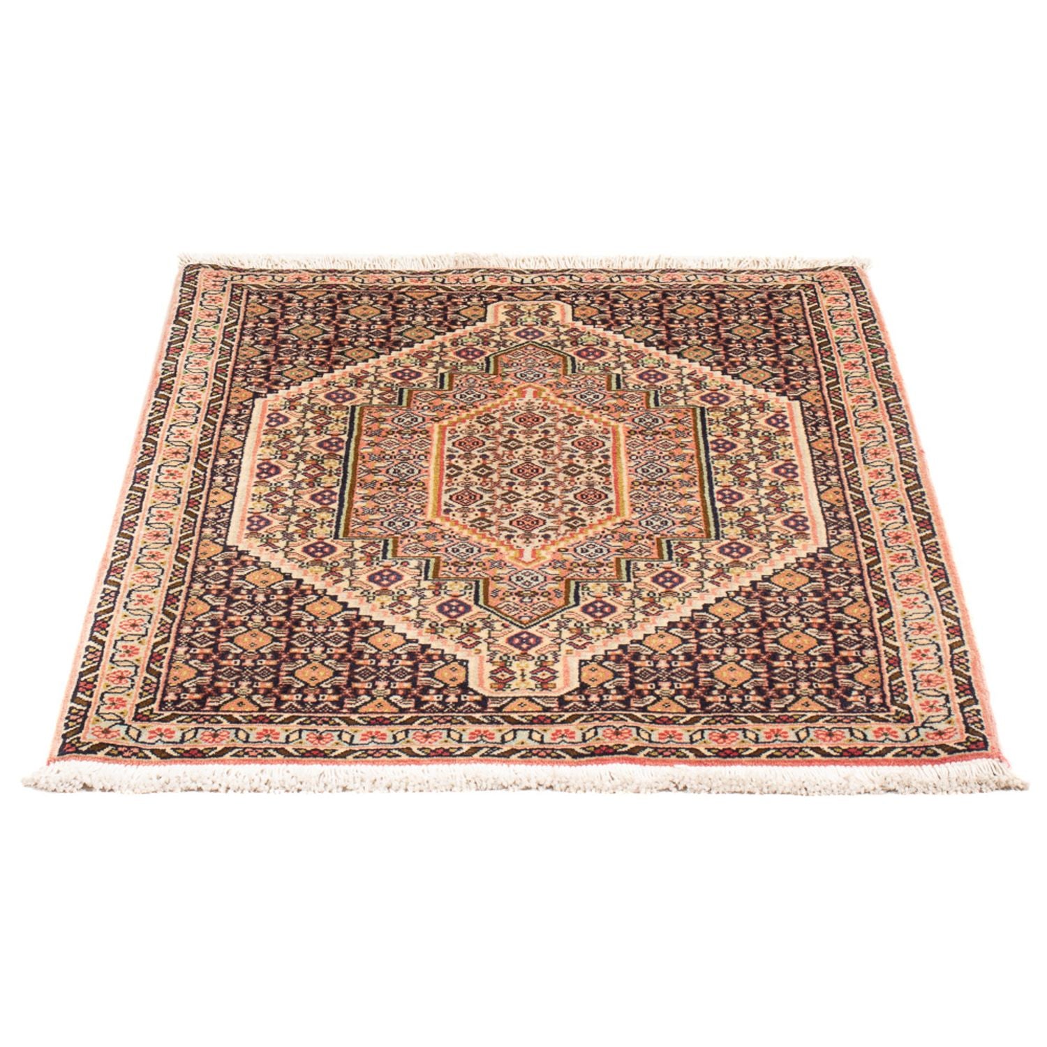 Tapis persan - Classique - 98 x 75 cm - bleu foncé