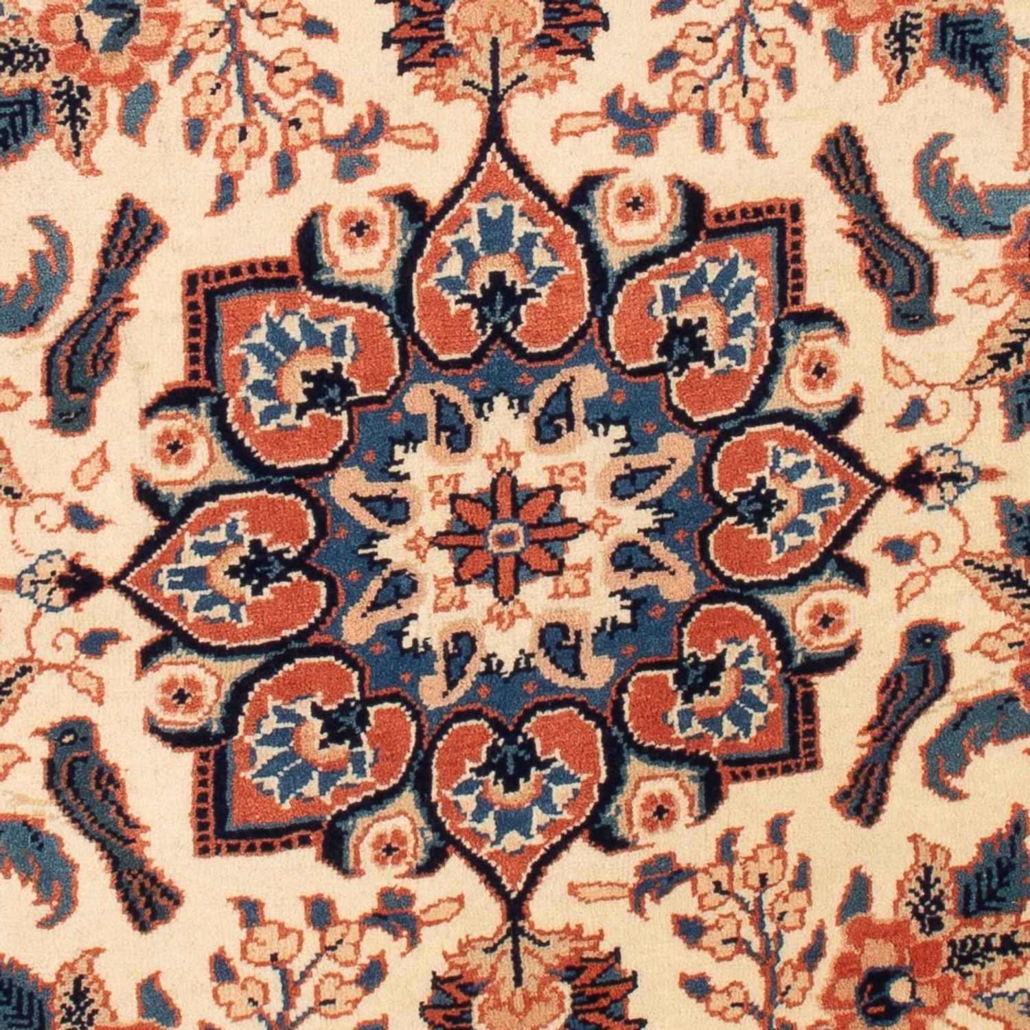 Tapis persan - Classique - 130 x 76 cm - crème