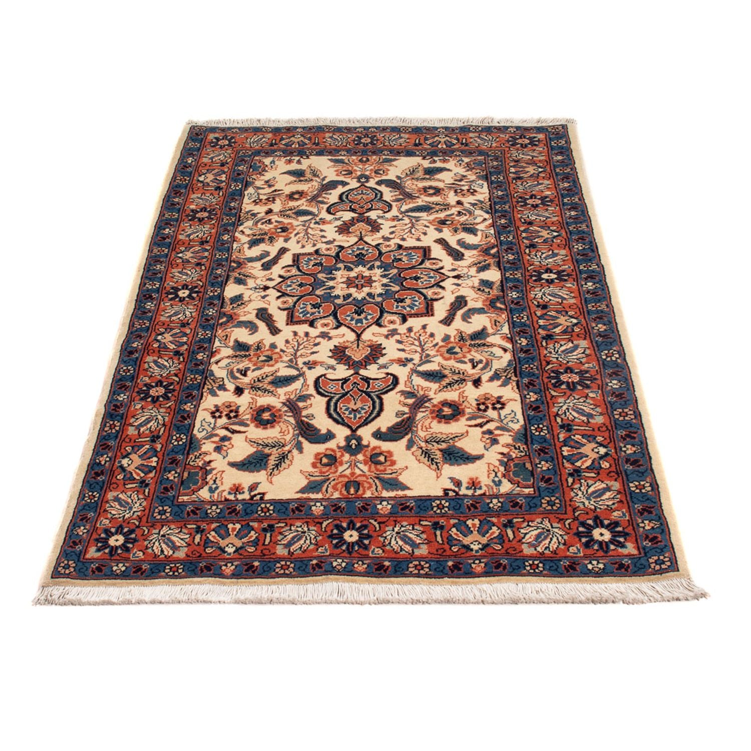 Tapis persan - Classique - 130 x 76 cm - crème