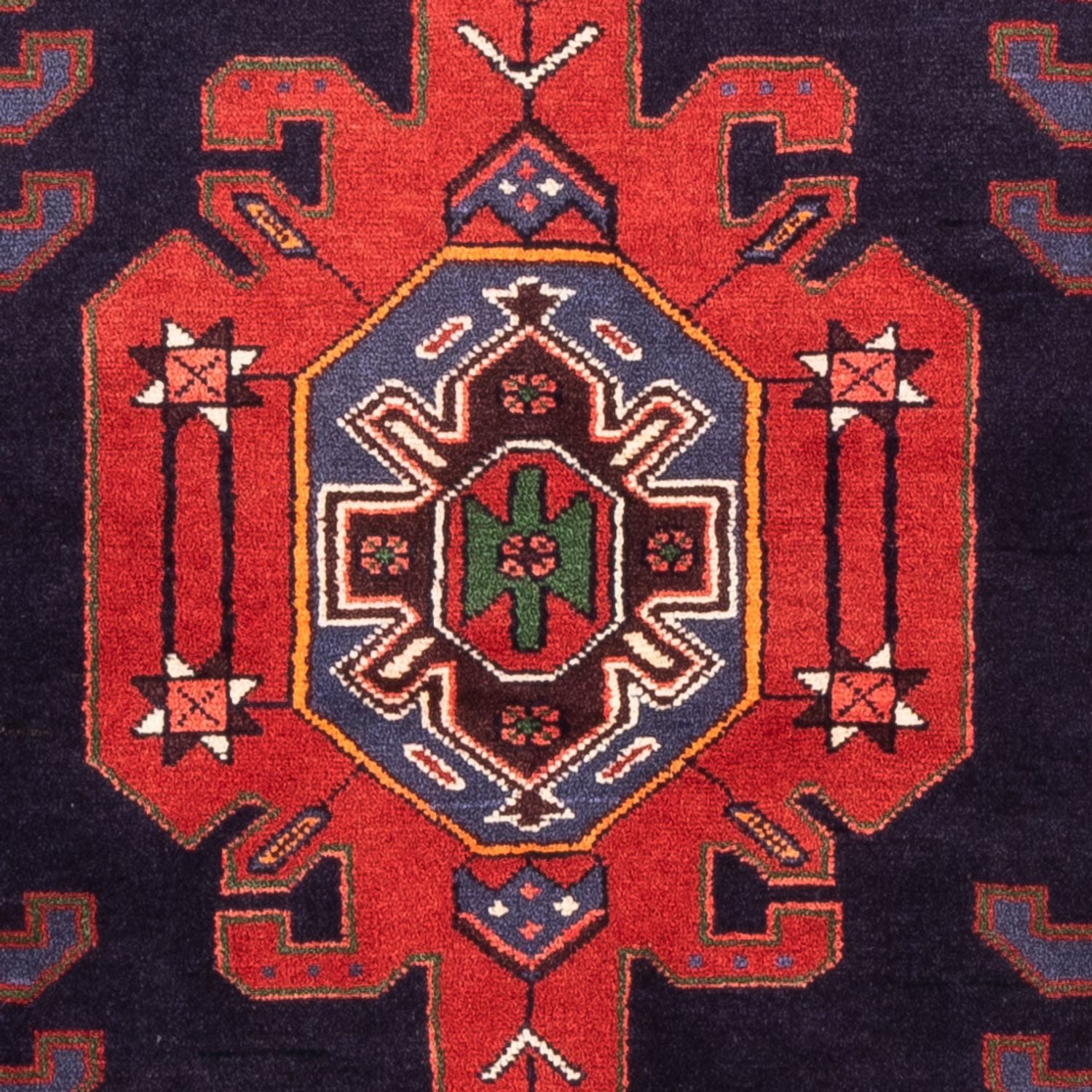 Perserteppich - Nomadic - 149 x 103 cm - dunkelblau