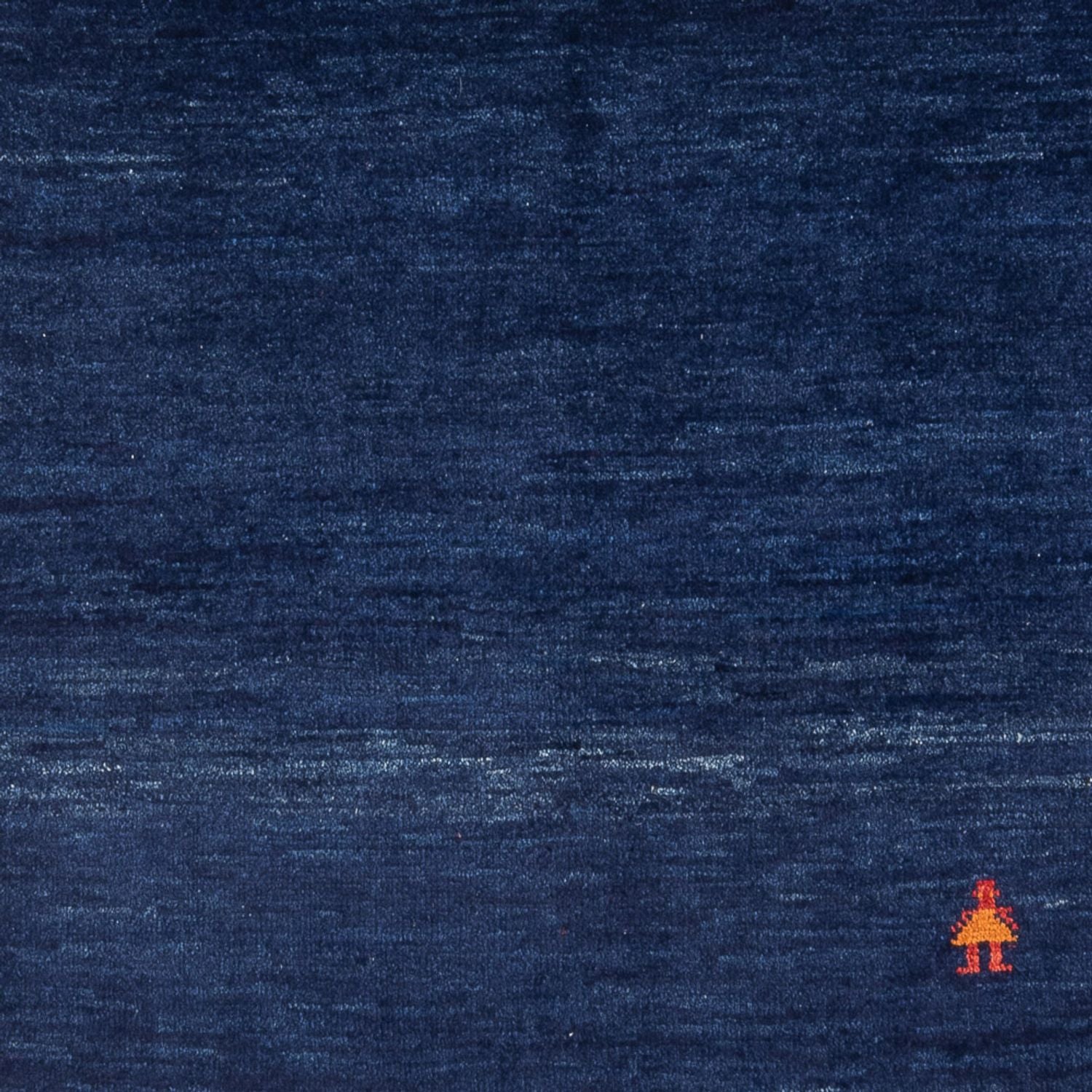 Tapis Gabbeh - Persan - 200 x 141 cm - bleu foncé