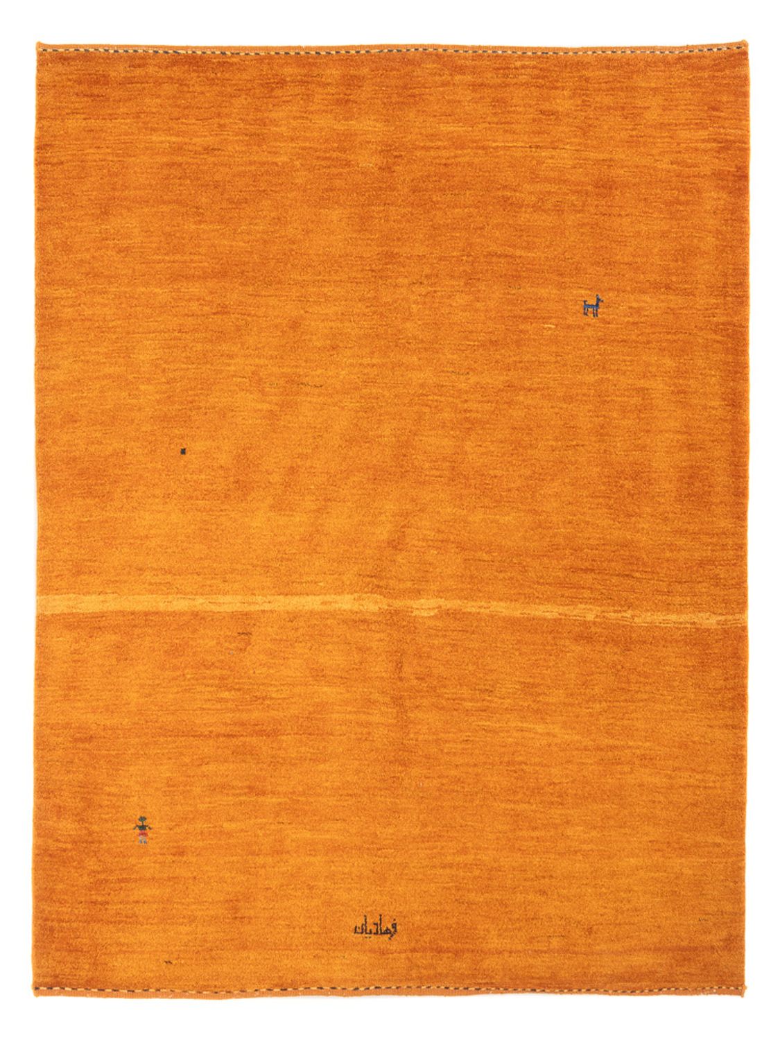 Tapis Gabbeh - Persan - 187 x 150 cm - orange