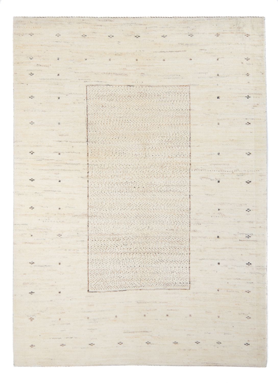 Tapis Gabbeh - Persan - 192 x 140 cm - argent