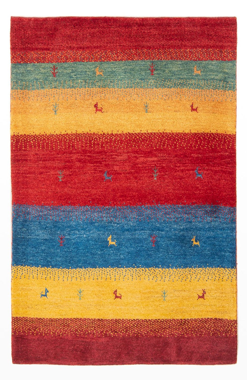 Tapis Gabbeh - Persan - 151 x 104 cm - multicolore