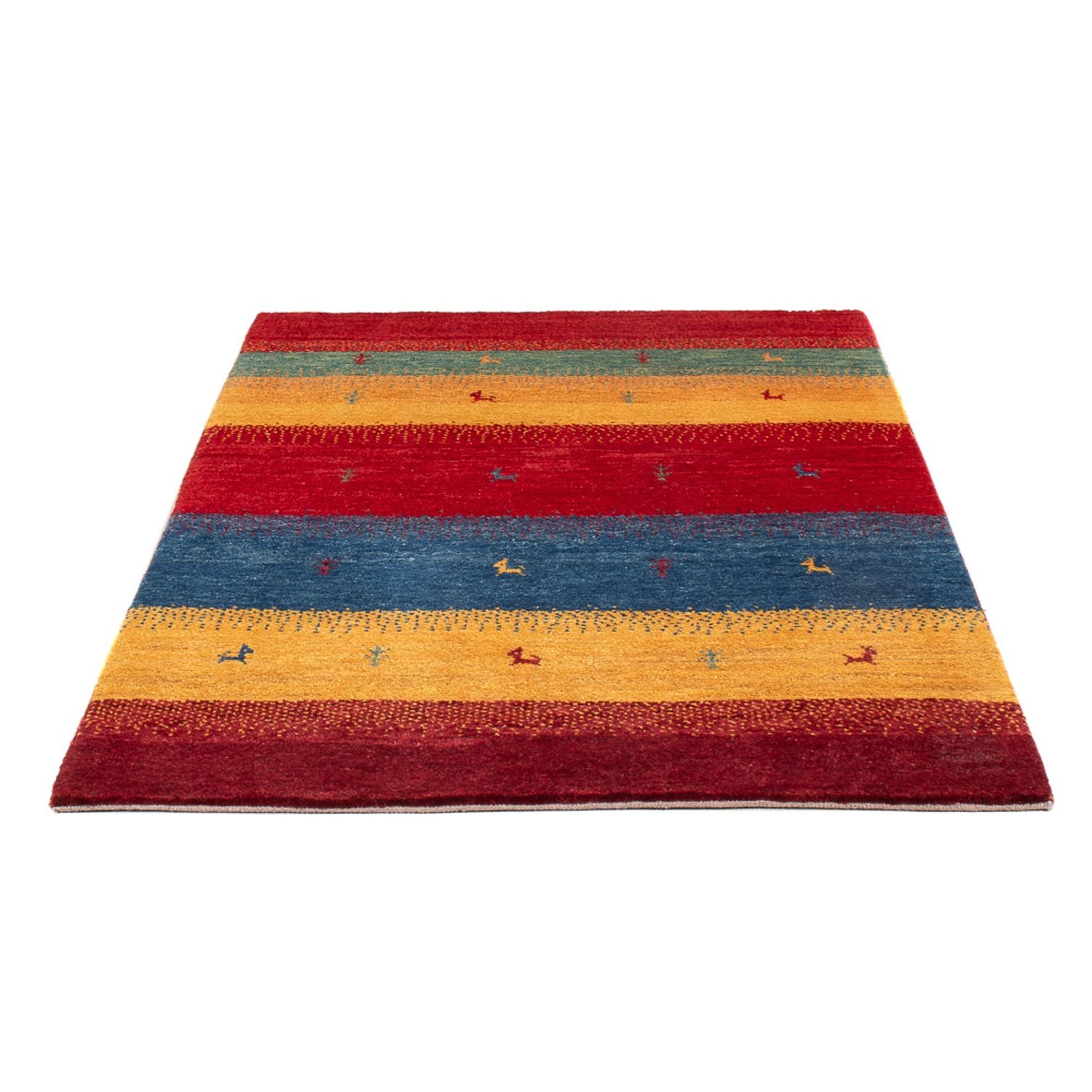 Tapis Gabbeh - Persan - 151 x 104 cm - multicolore