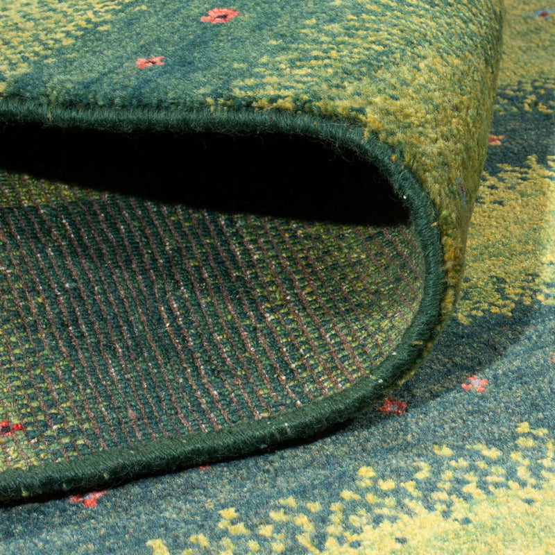 Tapis Gabbeh - Persan - 204 x 148 cm - vert foncé