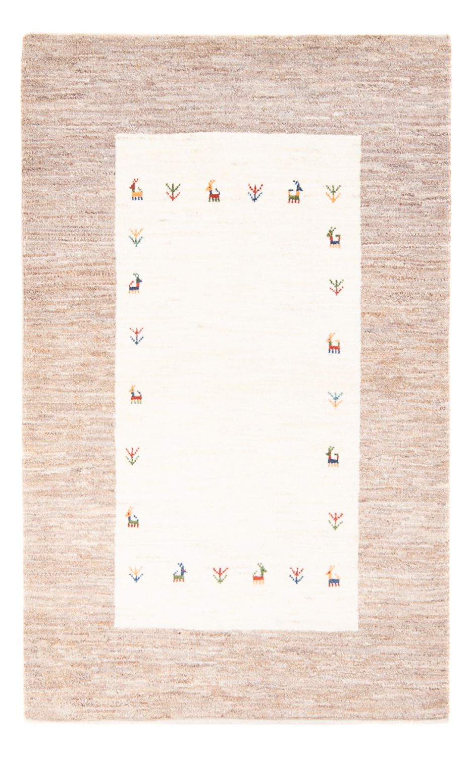Tapis Gabbeh - Persan - 156 x 103 cm - multicolore