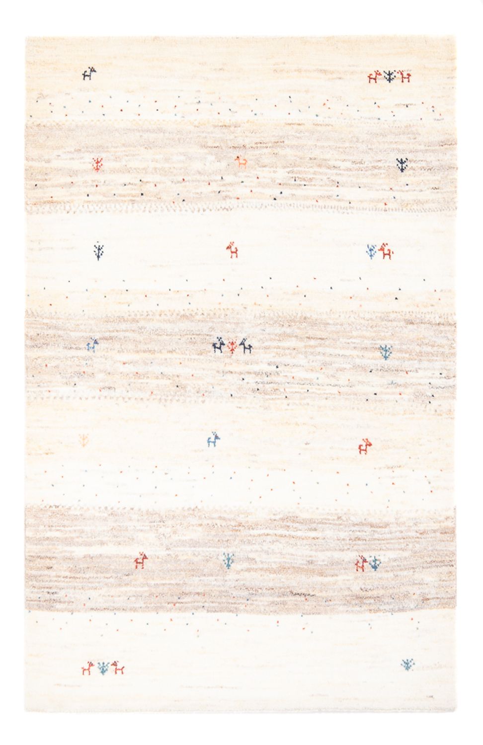 Tapis Gabbeh - Persan - 160 x 107 cm - multicolore