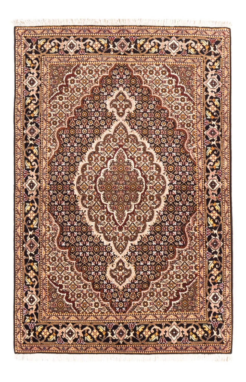 Perserteppich - Täbriz - Royal - 144 x 101 cm - dunkelblau