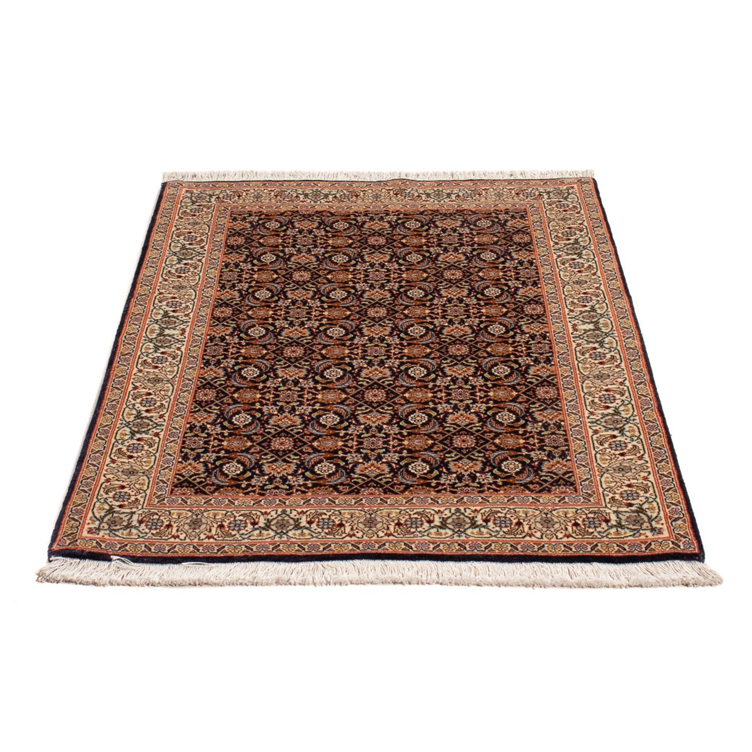 Tapis persan - Tabriz - Royal - 117 x 83 cm - bleu foncé