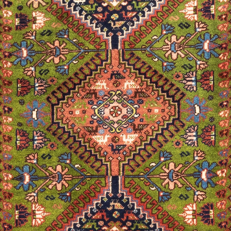 Tapis de couloir Tapis persan - Nomadic - 193 x 82 cm - vert