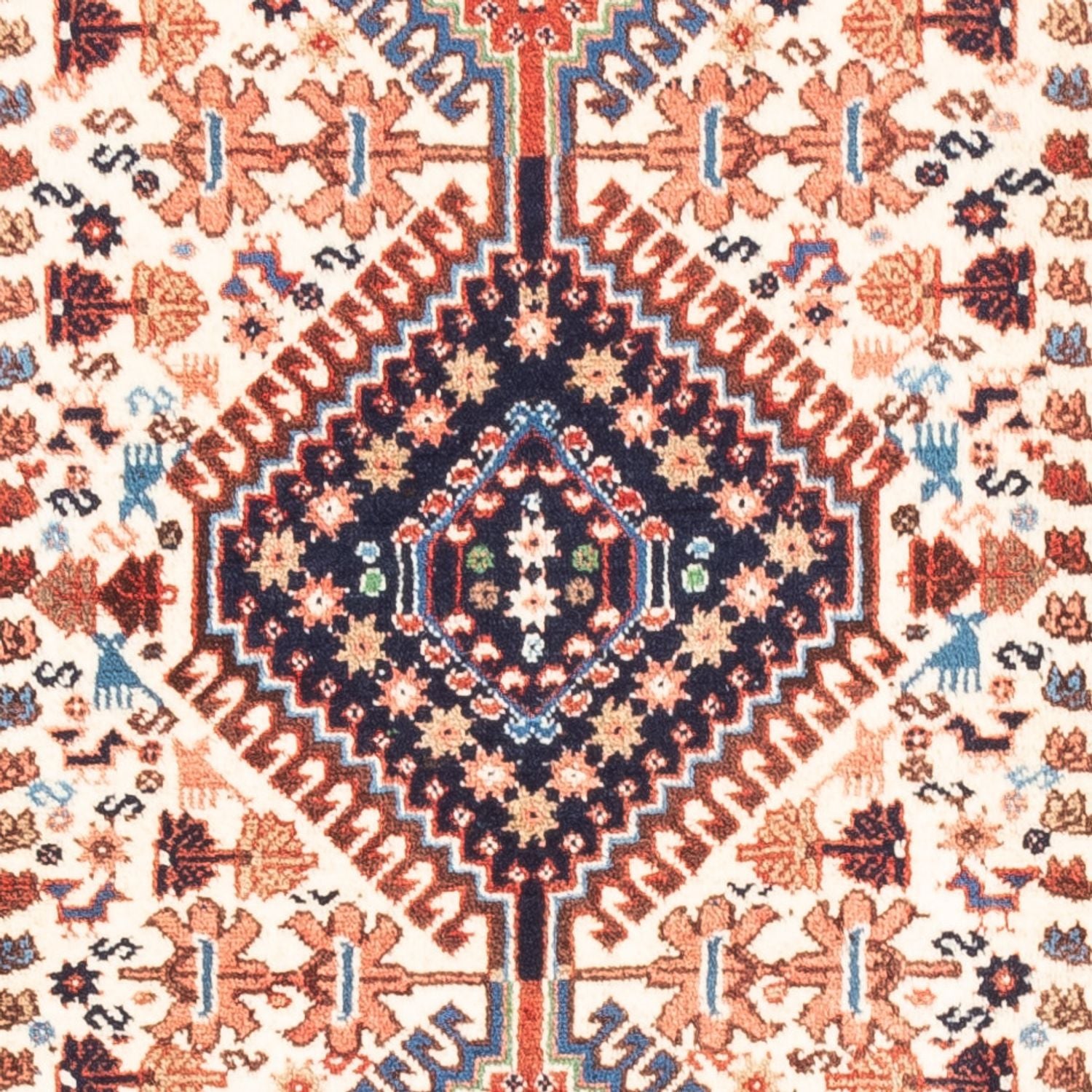 Tapis de couloir Tapis persan - Nomadic - 200 x 80 cm - crème