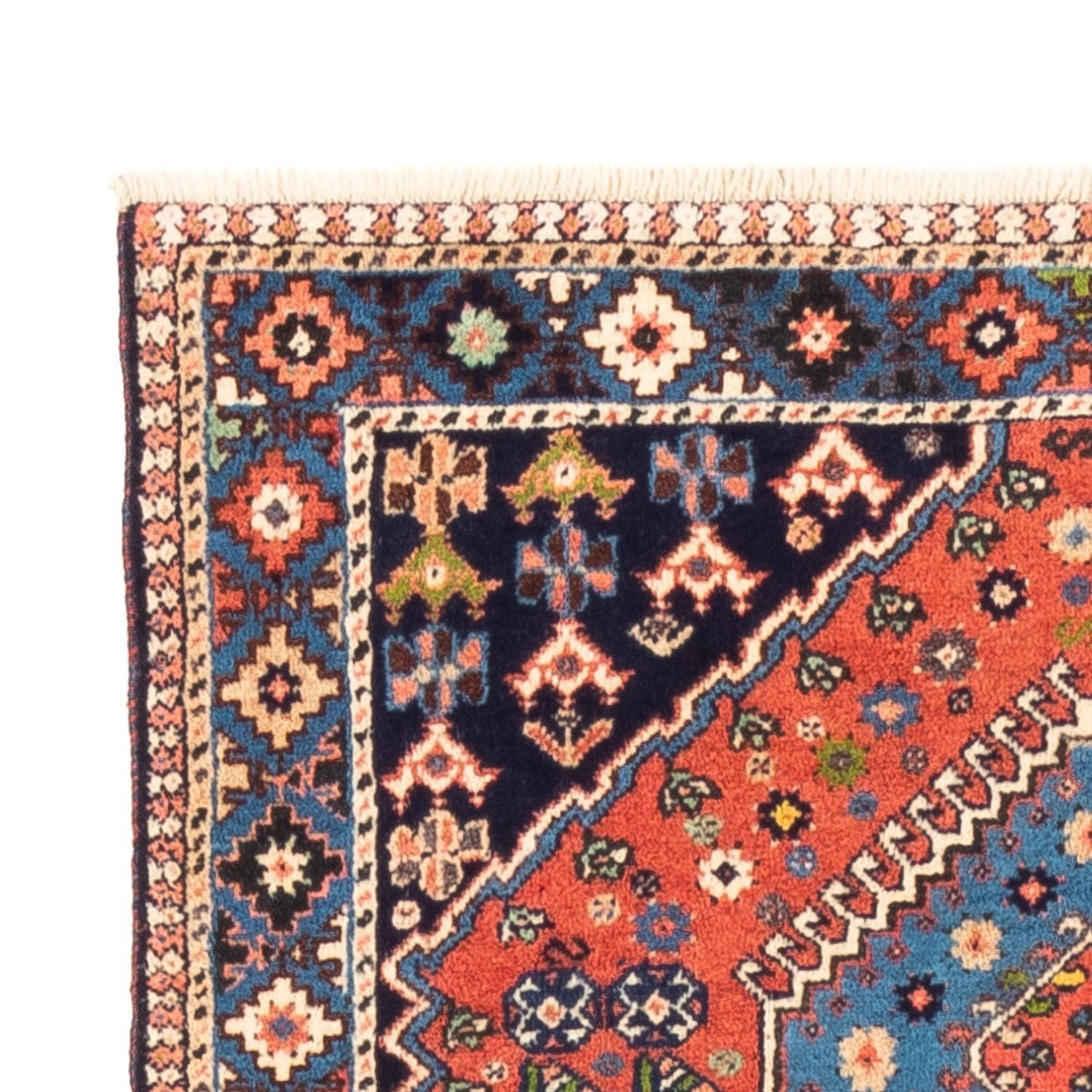 Tapis de couloir Tapis persan - Nomadic - 197 x 80 cm - rouge