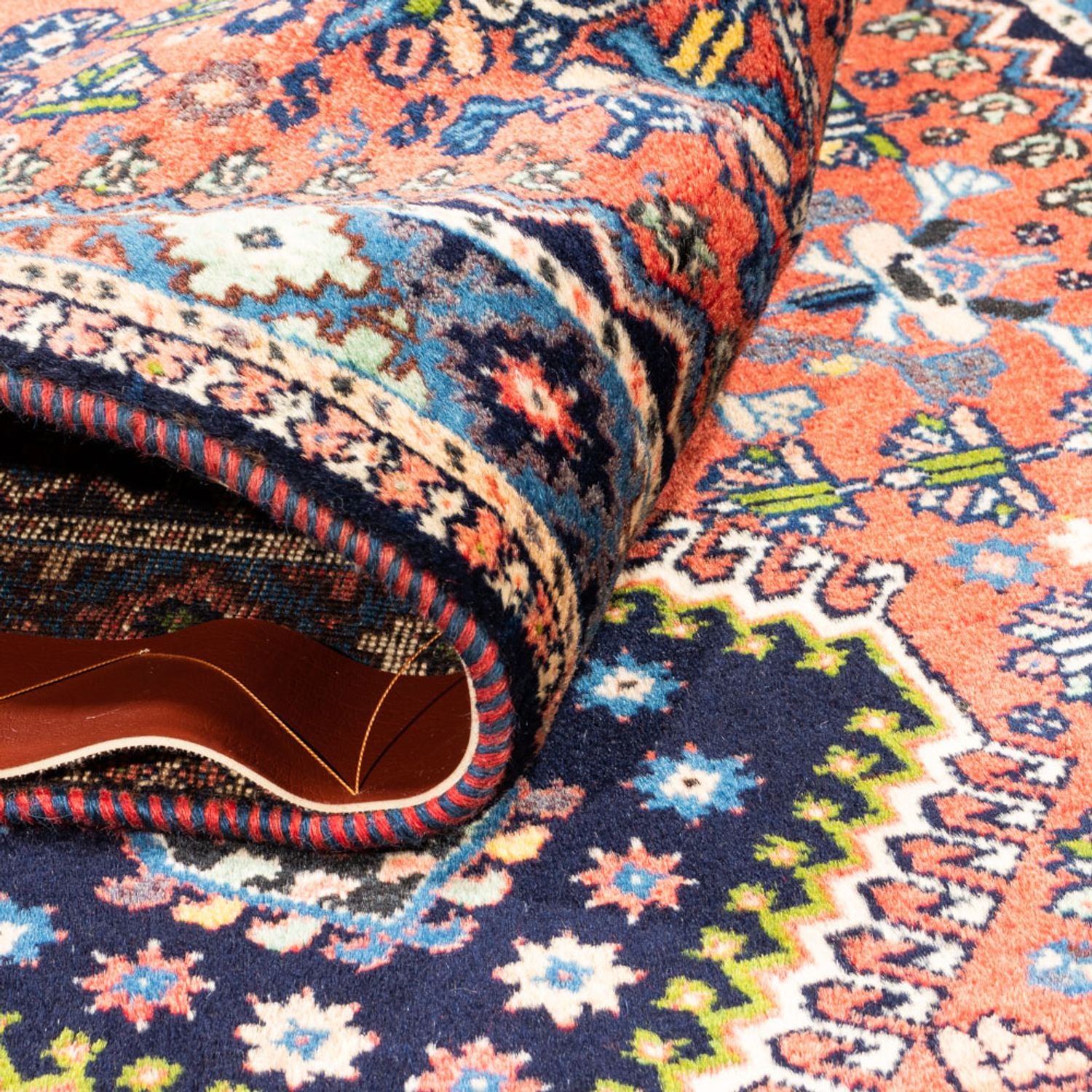 Tapis de couloir Tapis persan - Nomadic - 197 x 80 cm - rouge