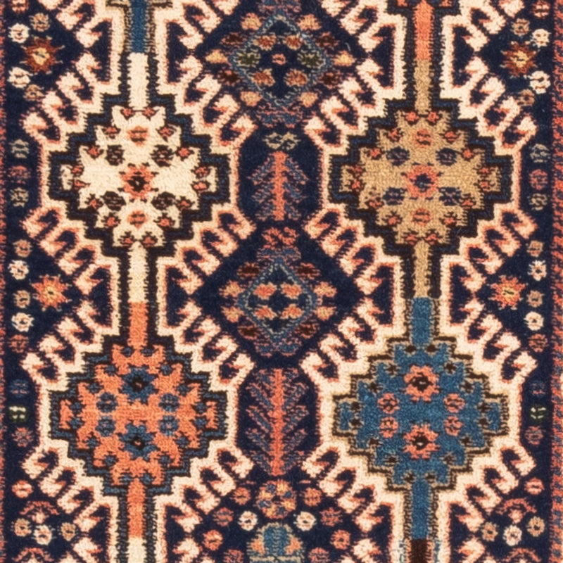 Tapis de couloir Tapis persan - Nomadic - 140 x 50 cm - bleu foncé