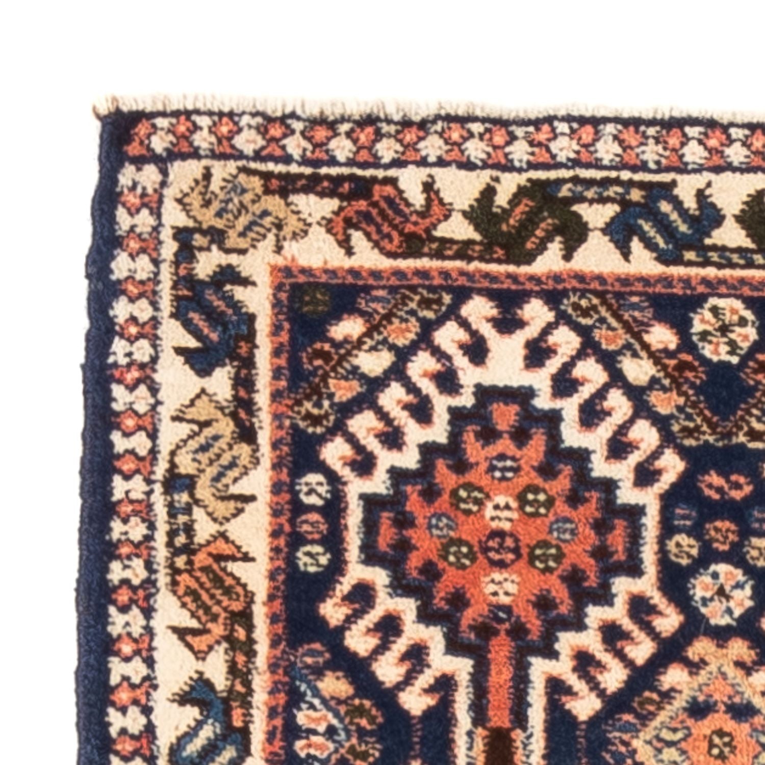 Tapis de couloir Tapis persan - Nomadic - 140 x 50 cm - bleu foncé