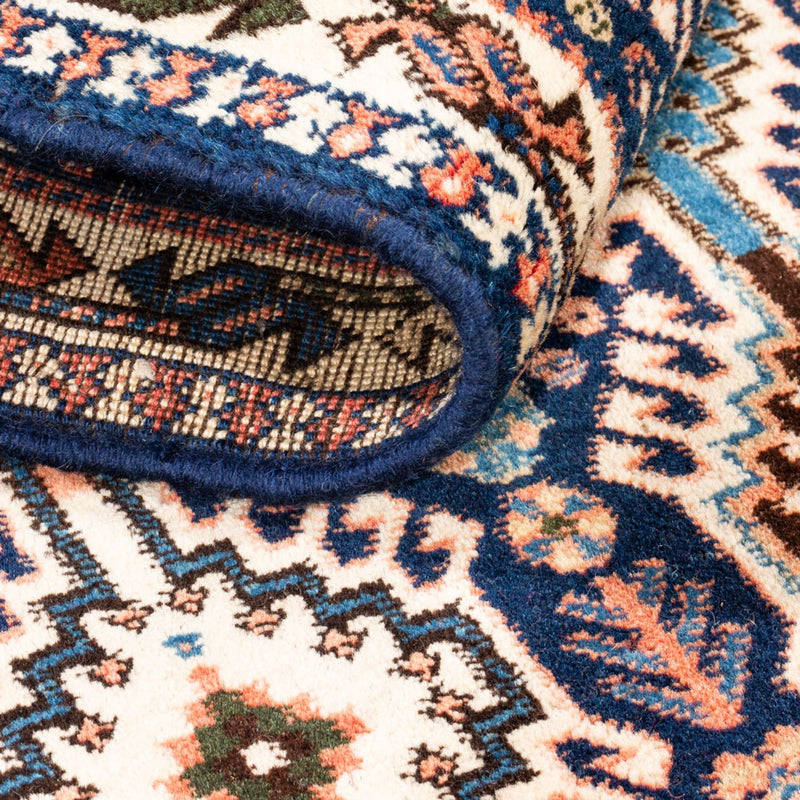 Tapis de couloir Tapis persan - Nomadic - 140 x 50 cm - bleu foncé