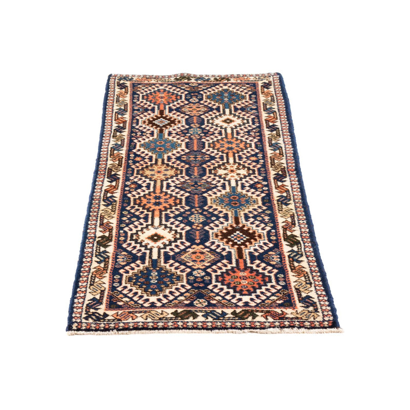 Tapis de couloir Tapis persan - Nomadic - 140 x 50 cm - bleu foncé