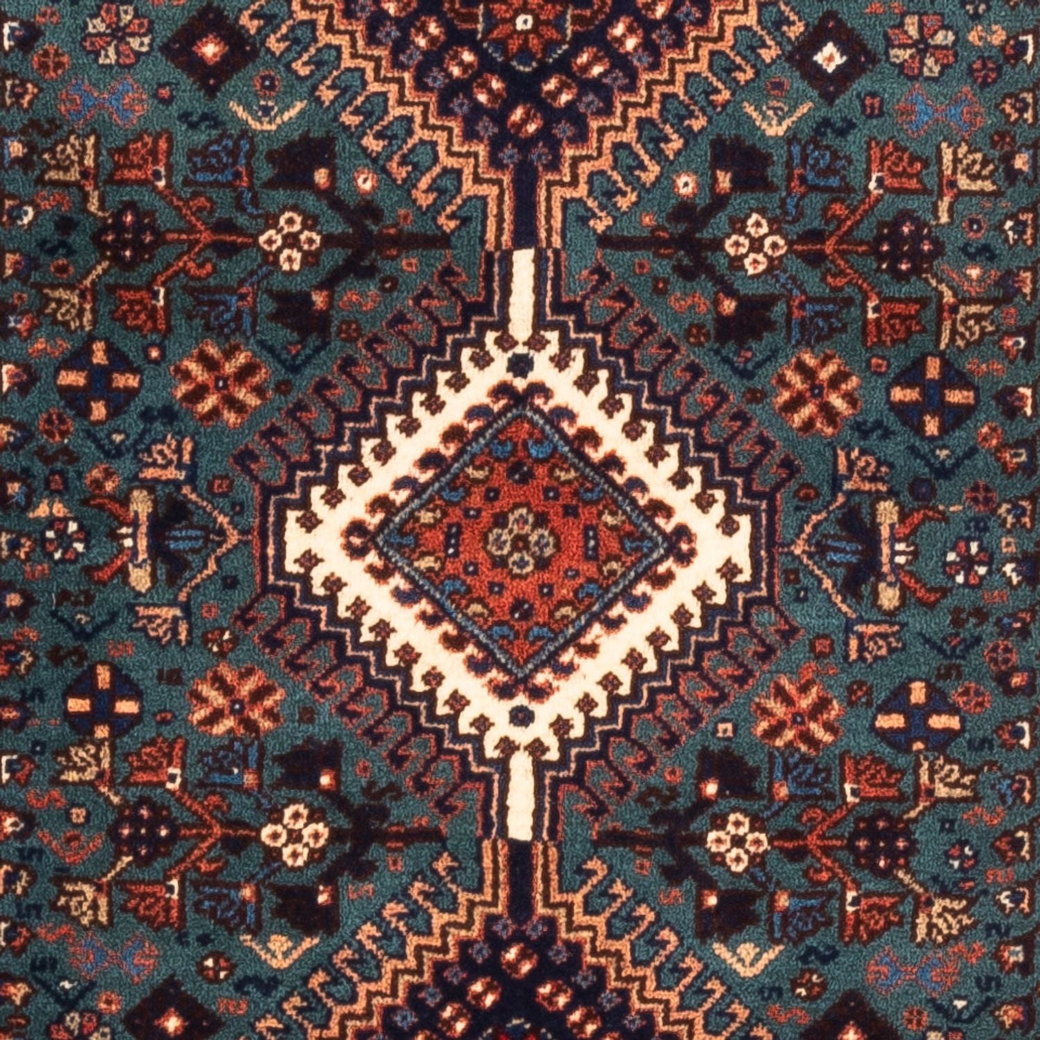 Tapis de couloir Tapis persan - Nomadic - 196 x 80 cm - bleu