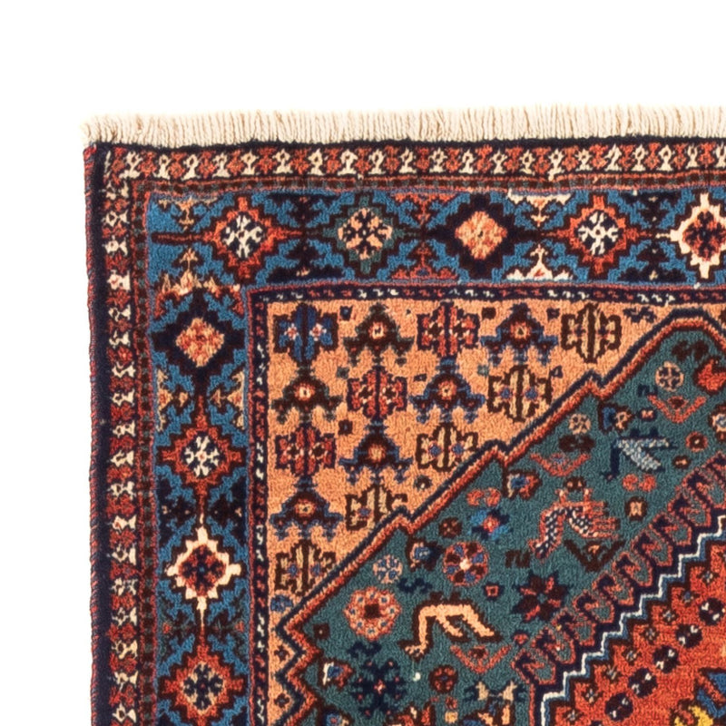 Tapis de couloir Tapis persan - Nomadic - 196 x 80 cm - bleu