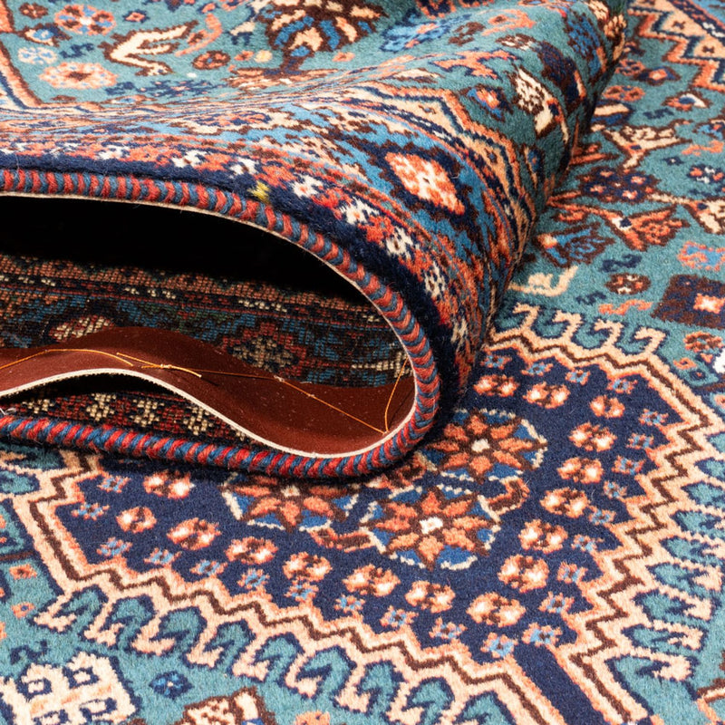 Tapis de couloir Tapis persan - Nomadic - 196 x 80 cm - bleu