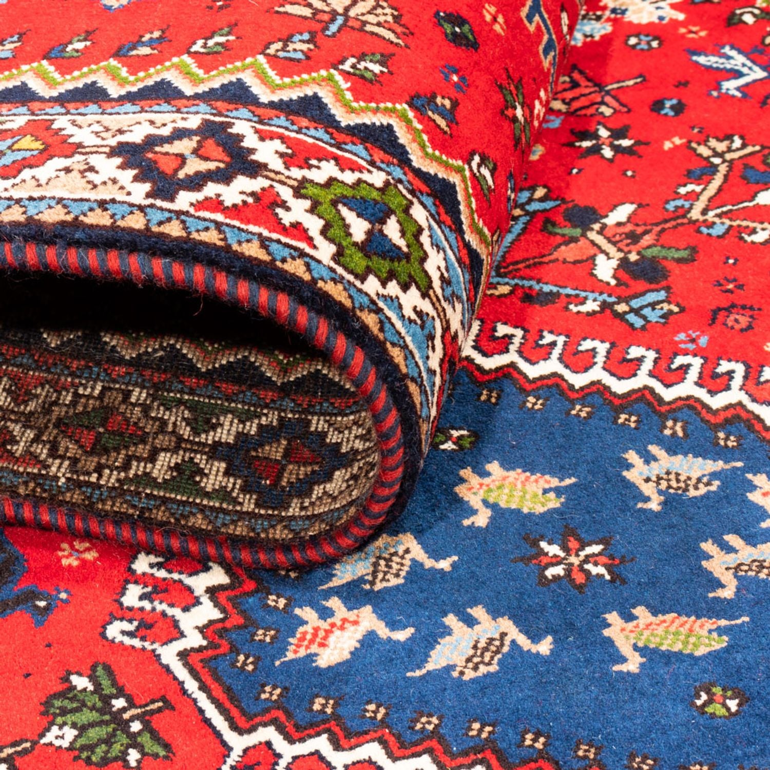 Tapis de couloir Tapis persan - Nomadic - 192 x 78 cm - rouge