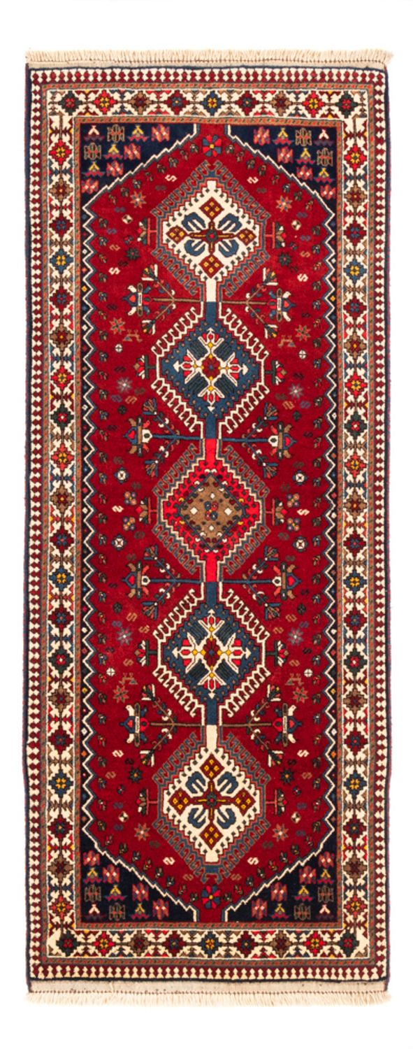 Tapis de couloir Tapis persan - Nomadic - 195 x 80 cm - rouge