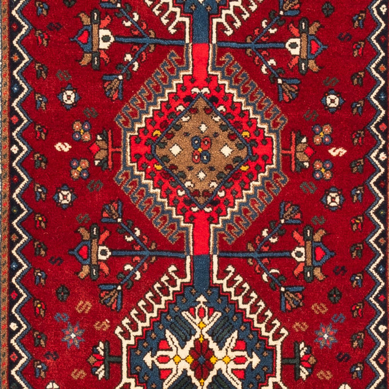 Tapis de couloir Tapis persan - Nomadic - 195 x 80 cm - rouge