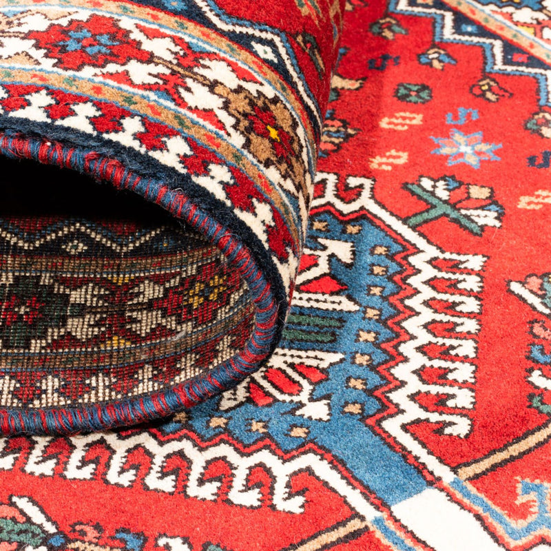 Tapis de couloir Tapis persan - Nomadic - 195 x 80 cm - rouge
