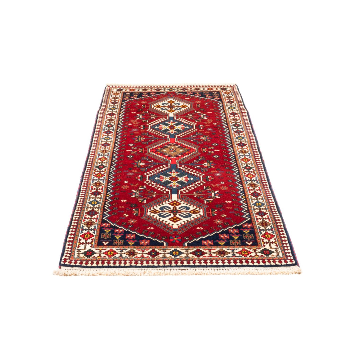Tapis de couloir Tapis persan - Nomadic - 195 x 80 cm - rouge