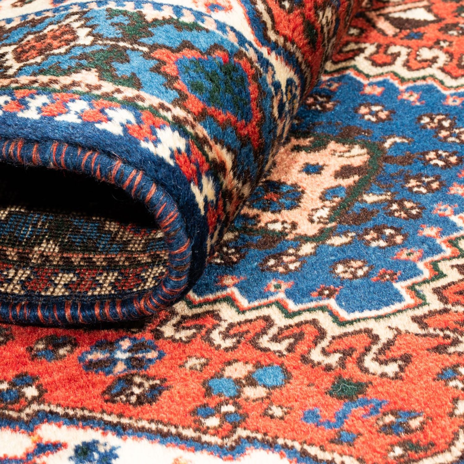 Tapis persan - Nomadic - 123 x 81 cm - rouge