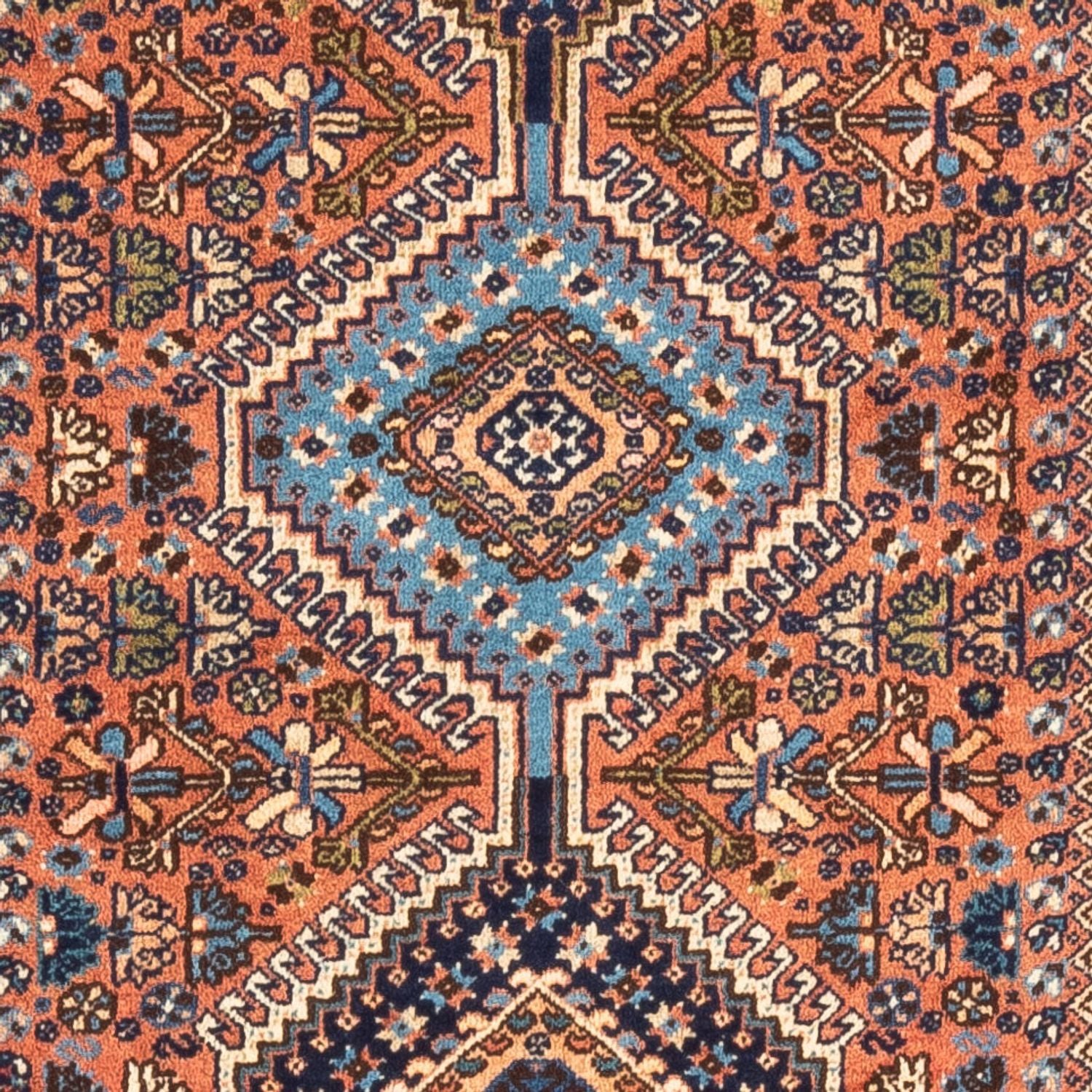 Tapis de couloir Tapis persan - Nomadic - 197 x 80 cm - rouge