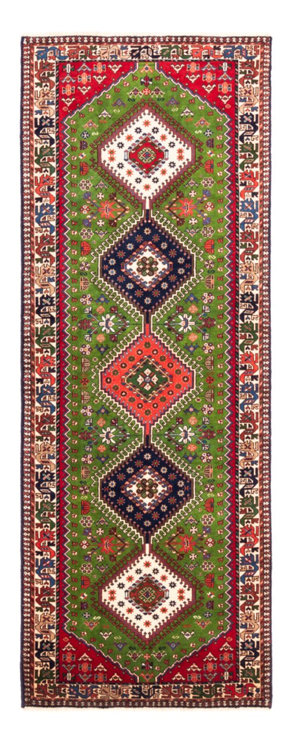 Tapis de couloir Tapis persan - Nomadic - 212 x 80 cm - vert