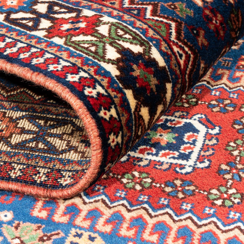 Tapis de couloir Tapis persan - Nomadic - 196 x 80 cm - bleu