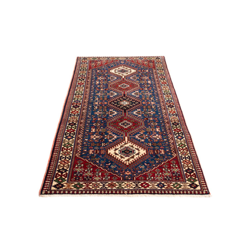 Tapis de couloir Tapis persan - Nomadic - 196 x 80 cm - bleu