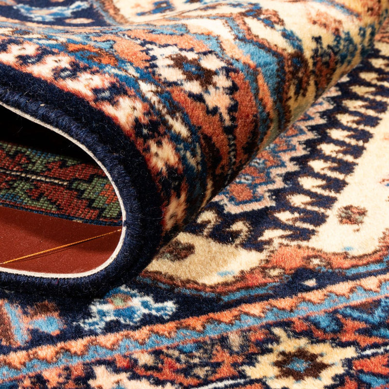 Tapis persan - Nomadic - 132 x 87 cm - jaune