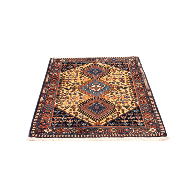 Tapis persan - Nomadic - 132 x 87 cm - jaune