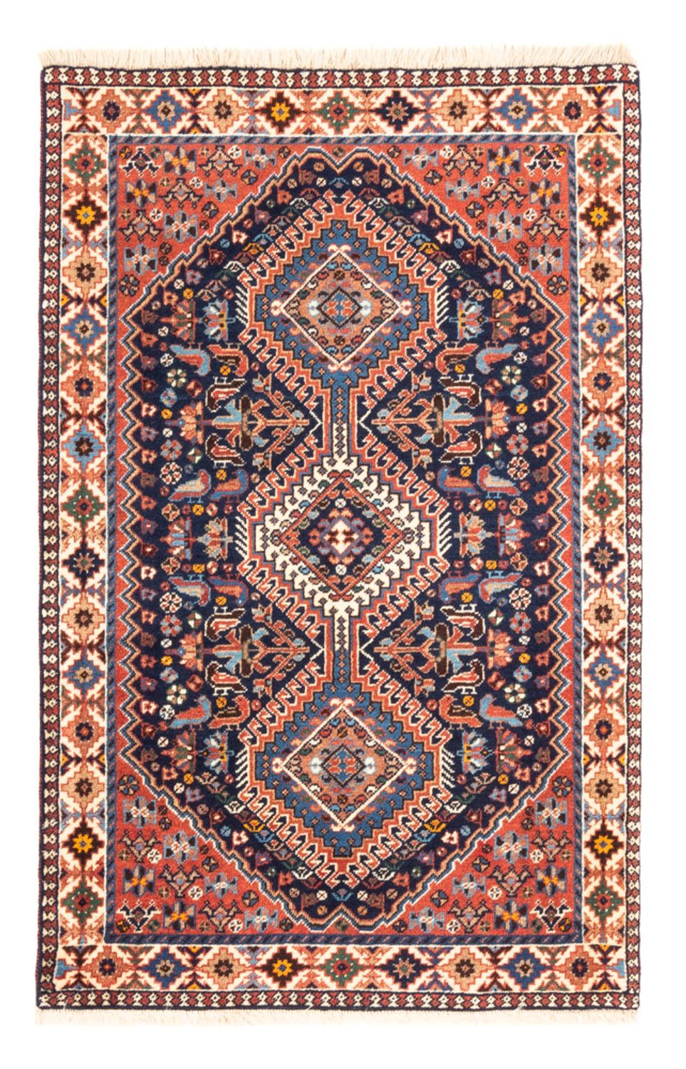 Perserteppich - Nomadic - 125 x 80 cm - dunkelblau