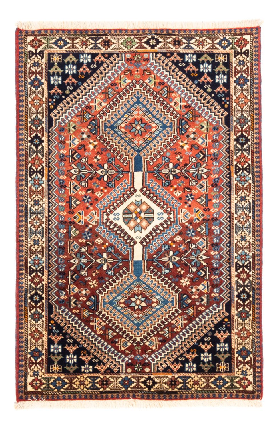 Perserteppich - Nomadic - 130 x 85 cm - rot